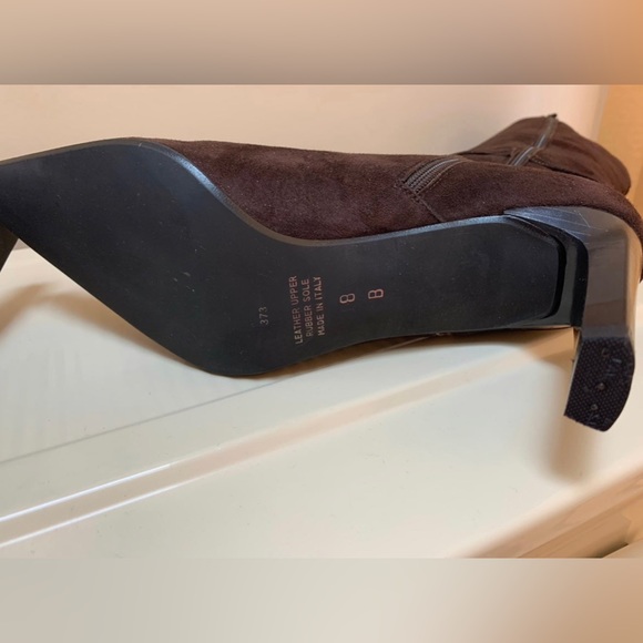 BELLOFATTO ~ Dark Chocolate Brown Suede Boots ~ Made in Italy - Picture 5 of 10